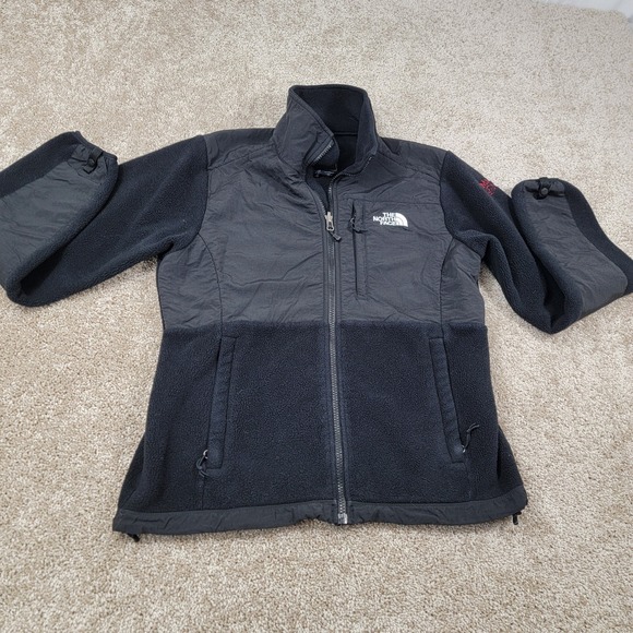 North Face Denali Fleece Jacket Womens Size Small Maker's Mark Black Full Zip - Picture 1 of 6